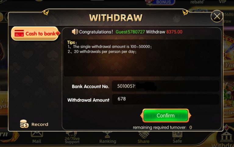 How to Withdraw Cash in Hobi Games Apk