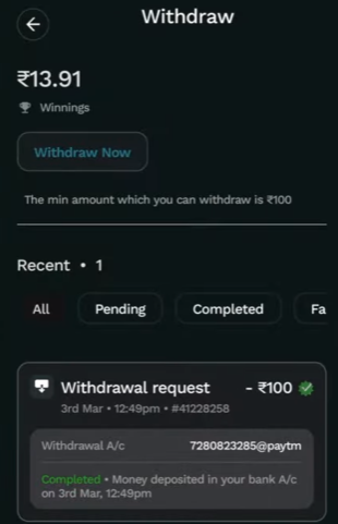How to Withdraw Money in Playship Rummy App