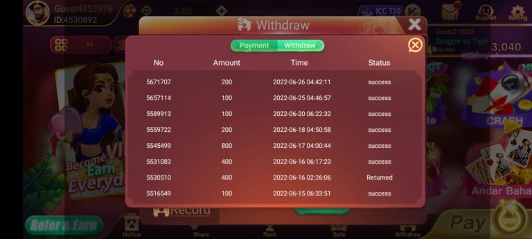 How to Withdraw Money From Royally Rummy Apk